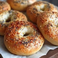 Einfacher Bagel nach New-York-Art