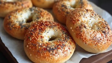 Einfacher Bagel nach New-York-Art