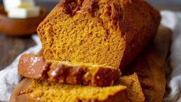 Einfaches hausgemachtes Kürbisbrot