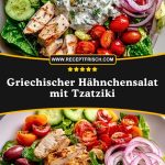 Griechischer Hähnchensalat mit Tzatziki