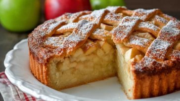 Klassischer amerikanischer Apfelkuchen