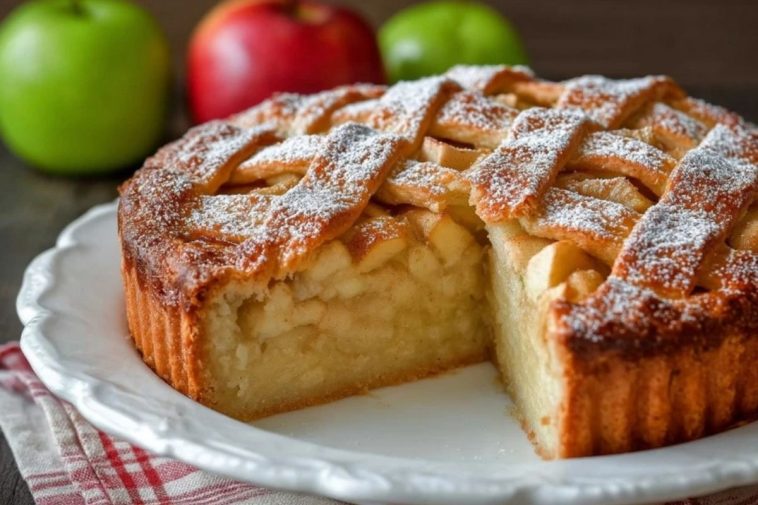 Klassischer amerikanischer Apfelkuchen