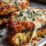 Knusprig gebackene Auberginen-Parmesan