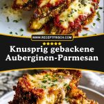 Knusprig gebackene Auberginen-Parmesan