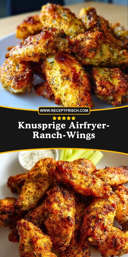 Knusprige Airfryer-Ranch-Wings