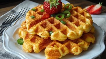 Maisbrot-Waffeln