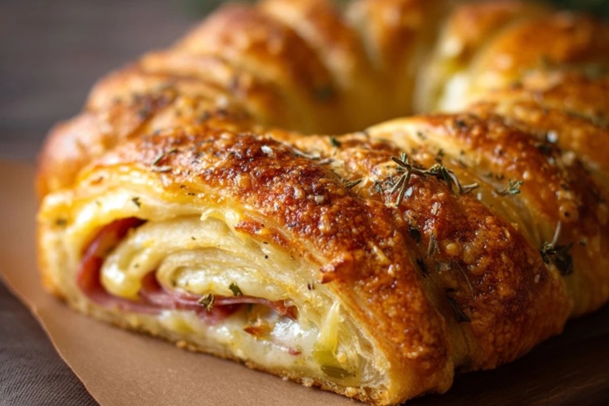 Pikanter italienischer Crescent-Ring (Hörnchenkranz)