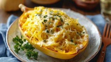 Spaghettikuerbis-Alfredo