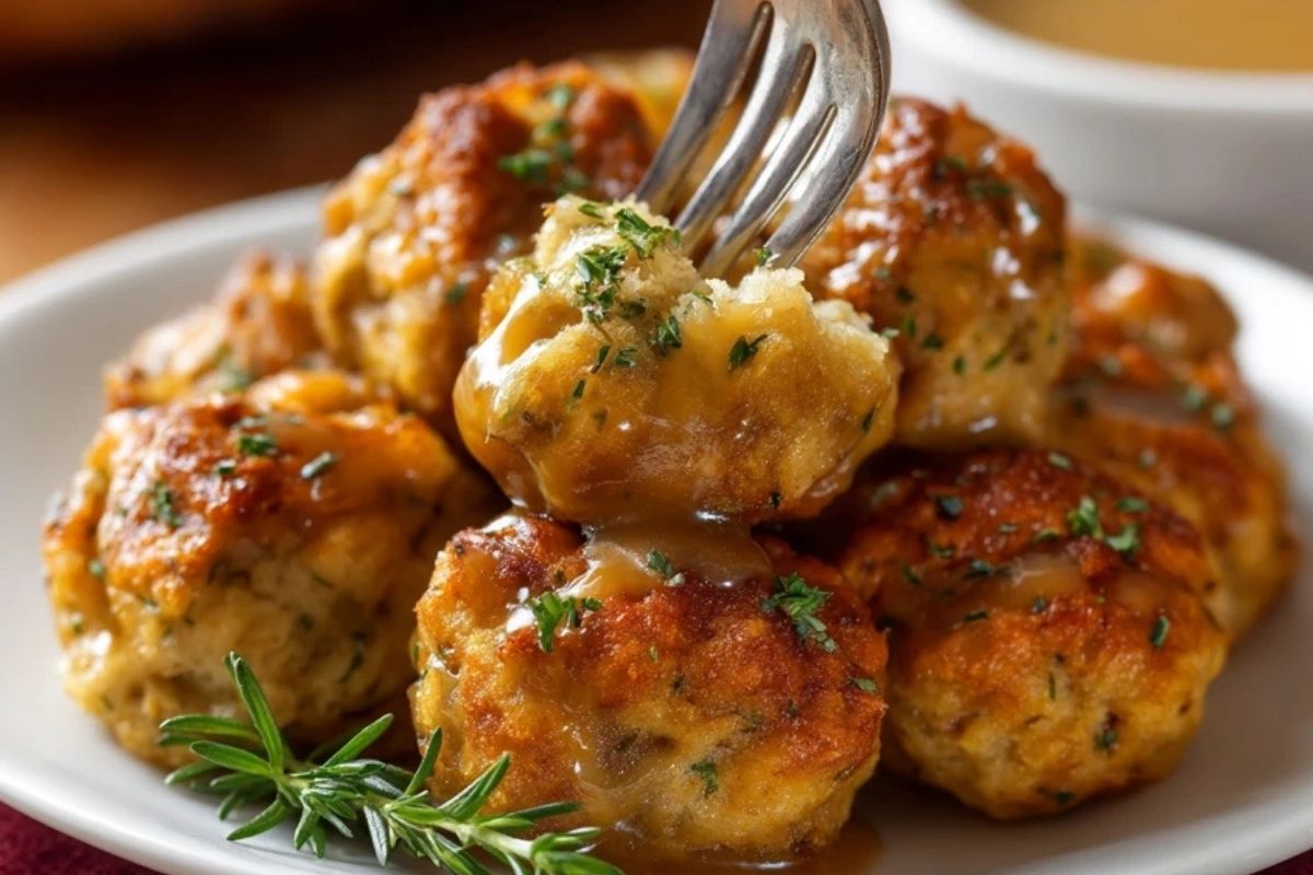 Thanksgiving-Stuffing-Bällchen