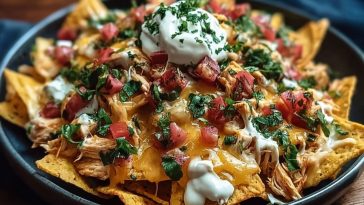Cremige Nachos Mit Hähnchen