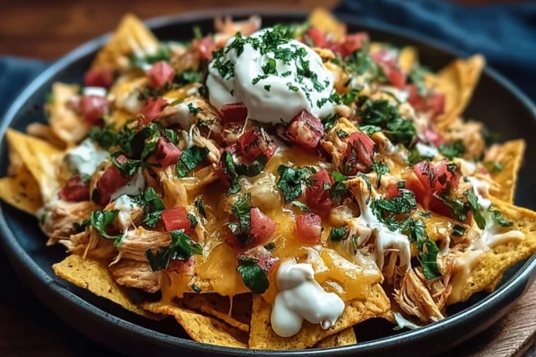 Cremige Nachos Mit Hähnchen
