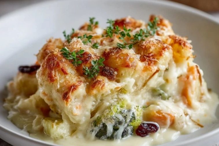 Cremiger Wintergemüseauflauf