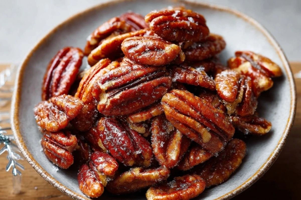 Einfach Karamellisierte Pecannüsse