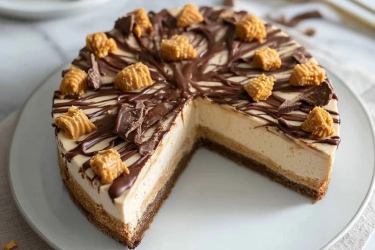 Einfache No-Bake Erdnussbutter-Torte