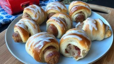 Frühstückswürstchen In Teigrolle