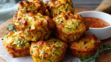 Gebackene Süßkartoffel-Zucchini-Täschchen