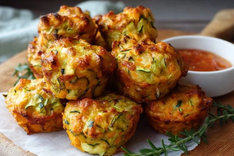 Gebackene Süßkartoffel-Zucchini-Täschchen