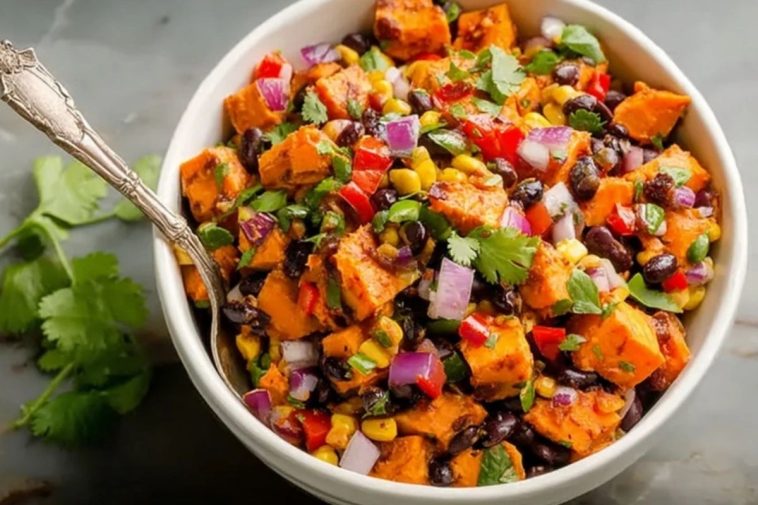 Gerösteter Süßkartoffel-Schwarze-Bohnen-Salat