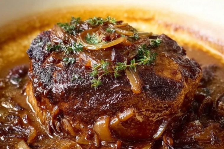 Karamellisierter Französischer Zwiebelbraten