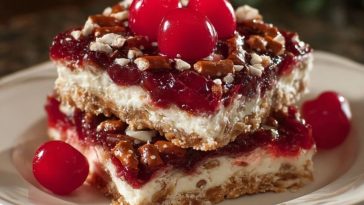 Kirschenbrezel Schnitten