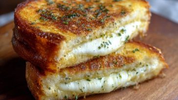 Knoblauchbrot Käse Sandwich