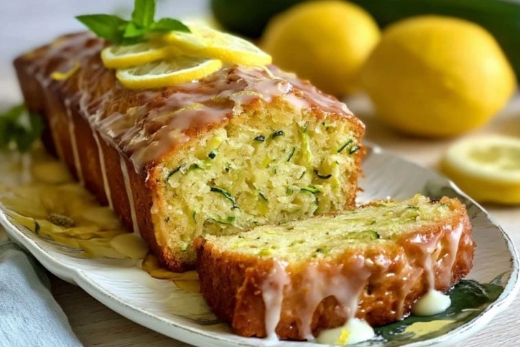 Saftiger Zitronen-Zucchini-Kuchen mit Süßem Guss