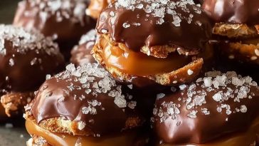 Salzige Karamellbrezel-Bissen