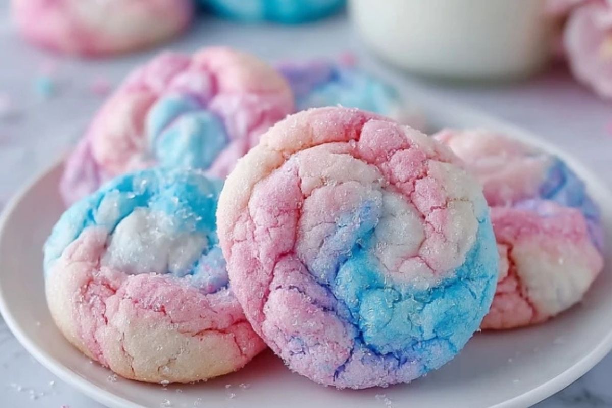 Wolkenweiche Zuckerwatte-Plätzchen