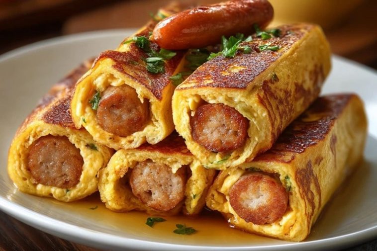 Wurst-Toast-Röllchen