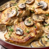 Boursin Hähnchen in Sahnesauce