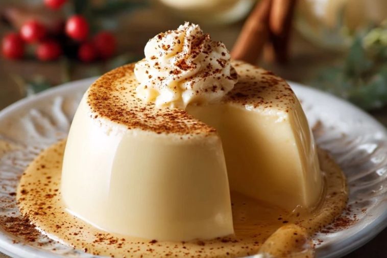 Cremige Eierlikör Panna Cotta