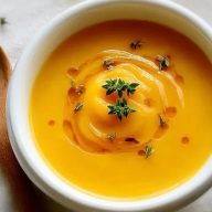 Cremige Honiggeröstete Eichelkürbissuppe