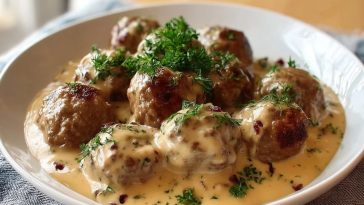 Cremige Schwedische Fleischbällchen
