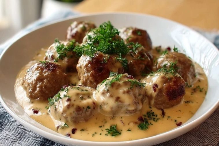 Cremige Schwedische Fleischbällchen