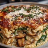 Cremiges Pilzrisotto