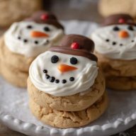 Die Besten Geschmolzenen Schneemann Erdnussbutterkekse