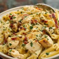 Einfache Hähnchen-Pasta