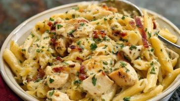 Einfache Hähnchen-Pasta