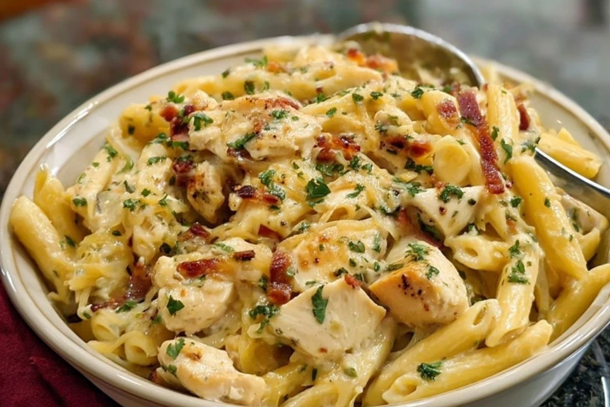 Einfache Hähnchen-Pasta