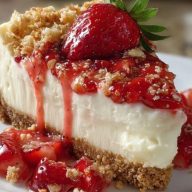 Erdbeerkäsekuchen mit Knusperkruste