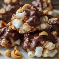 Erdnuss-Marshmallow-Häufchen