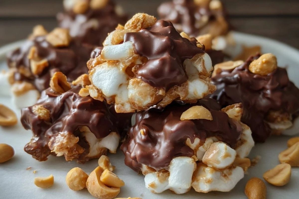 Erdnuss-Marshmallow-Häufchen