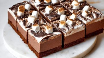 Gemütliche Heiße Schokolade Käsekuchen Riegel