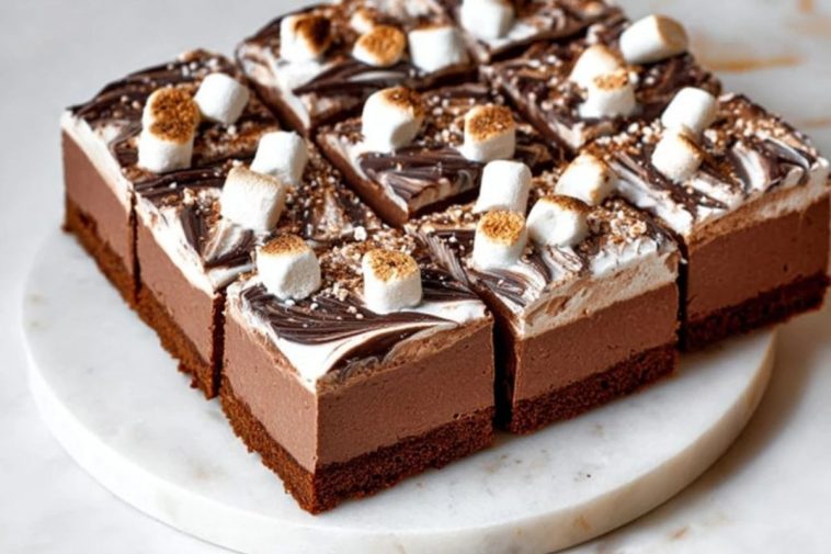 Gemütliche Heiße Schokolade Käsekuchen Riegel