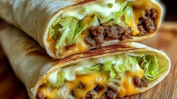 Hausgemachte Big Mac Wraps
