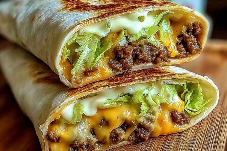 Hausgemachte Big Mac Wraps