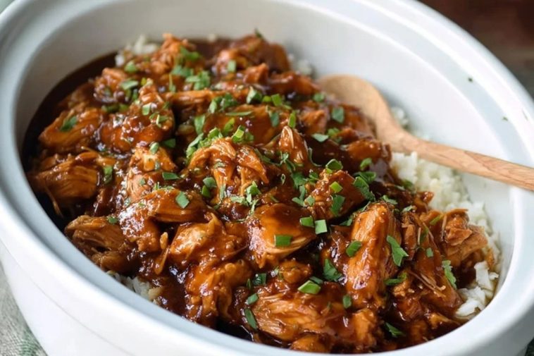 Honig-Knoblauch-Hühnchen aus dem Slow Cooker