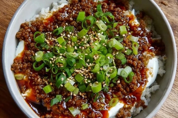 Honig-Scharfes Rinderhack-Bowl