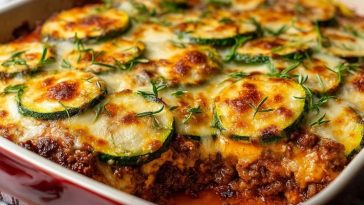Low-Carb Zucchini-Auflauf Mit Hackfleisch