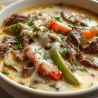 Philly Cheesesteak Suppe